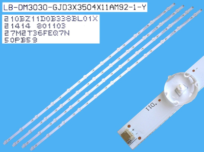 Диодни ленти комплект 4 бр/pcs LB-DM3030-GJD3X3504X11AM92-1-Y с лепенка за прикрепване
