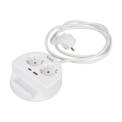 VEA VE-G1102C - групова розетка със стойка за телефон с 2 USB и TYPE-C порт