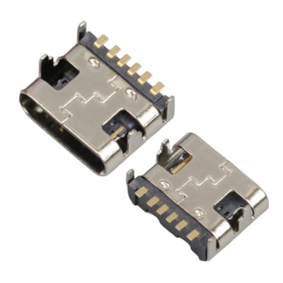 Букса TYPE-C Plug 6pins IC-266B-6