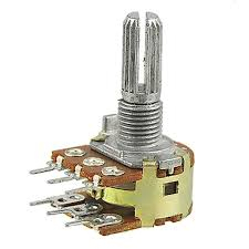 Потенциометър линеен 2x5Kohm R16110G-B5K