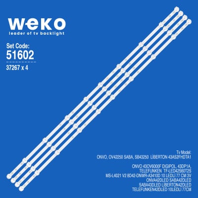 Диодни ленти комплект 4 бр/pcs   MS-L4021 CY-42-4X10-0427