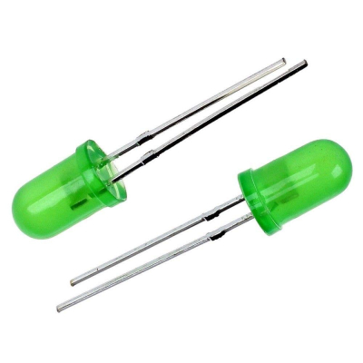 Светодиод  5mm GREEN-12V BL