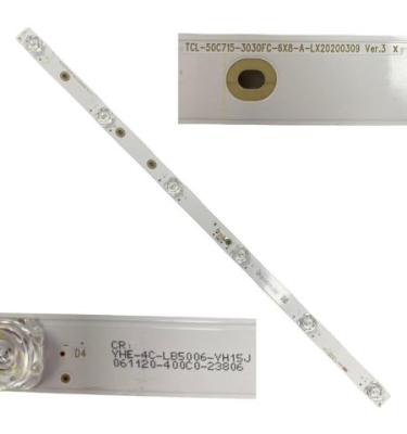 Диодни ленти комплект 10 бр/pcs TCL 50C715 3030FC-6X8-A 6X2-B-LX20200309 4C-LB5006-YH16J