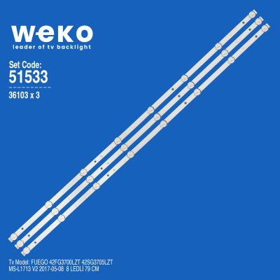 Диодни ленти комплект 4 бр/pcs SJ.CX.D4200402-3030CS-M, MS-L1713 V2