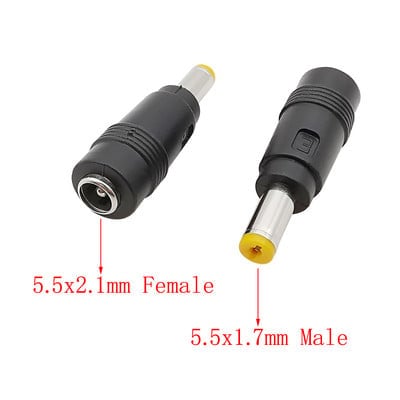 Преход 4.0x1.7mm мъжки към 5.5*2.5mm женски