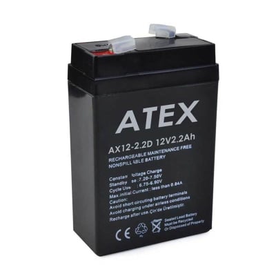 ВЕРТИКАЛНА КВАДРАТНА БАТЕРИЯ 12V/2.2AH  20HR