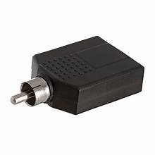 RCA чинч към 2x6,35 mm моно жак адаптер