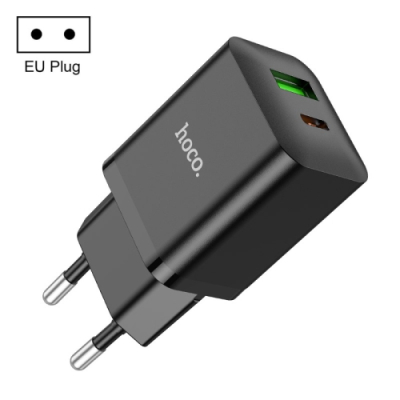 Адаптер черен с изхди  USB-C+USB PD-30W+QC3.0A Н71