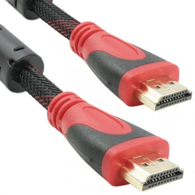 Кабел HDMI-HDMI 3m с оплетка и ферит