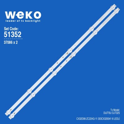 Диодни ленти комплект 2 бр/pcs SJ.CX.D32 CX32D06-ZC22AG-11