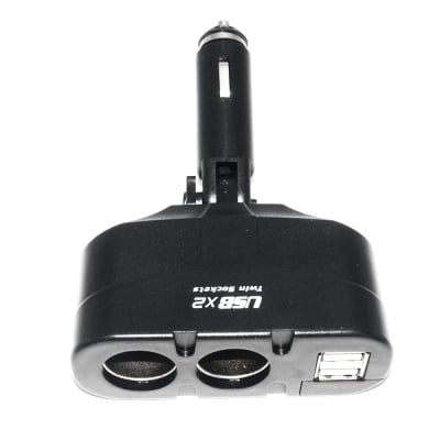 Разклонител за запалка 2 гнезда и 2 USB изходa 12V/24V