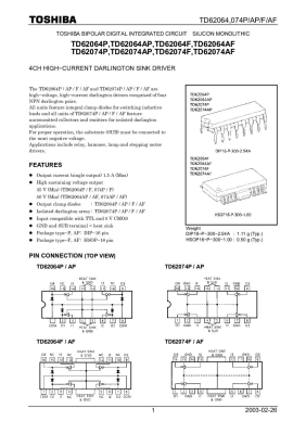 Интегрална схема  TD62064AFG HSOP-16