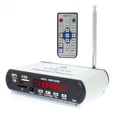 РАДИО MAGICVOICE GLASS SS-105 BLUETOOTH AUX USB/SD/MMC