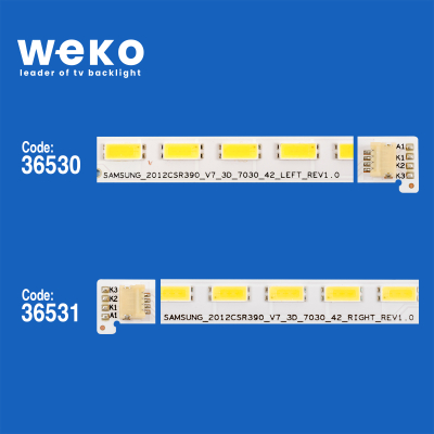 Диодни ленти комплект 2 бр/pcs Led Backlight 2012CSR390_V7_3D_7030_42 LEFT RIGHT SET2