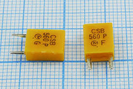 Кварцов резонатор 0.56 MHz - 560 C07x4x09P2 5000 3000/-20~80C CSB560P 2P-2
