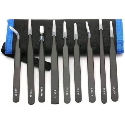 Пинсета PINCETTE 9 SET-EDS10 EDS11 ESD12 EDS13 EDS14 EDS15 EDS16 EDS17EDS18 EDS34A