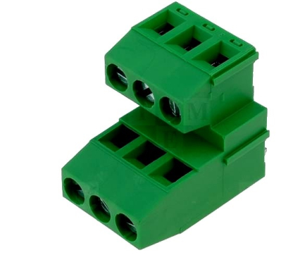 Pcb клема  с 2x3 пина TB-5.0-P-2X3F