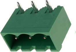 Pcb клема  с 3 пина TBG-5-PW-3P