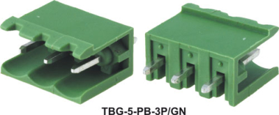 Pcb клема  с 3 пина TBG-5-PB-3P/GN
