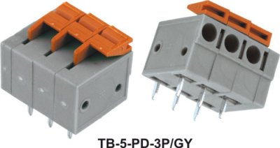 Pcb клема  с 4 пина TB-5-PD-4P/GY