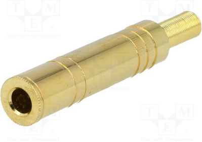 Букса JC-133, Конектор: Жак 6,3 мм; щепсел; женски; стерео
