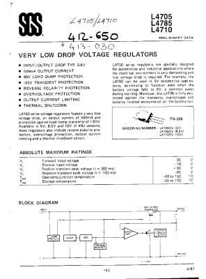 Интегрална схема  L4705CV TO-220