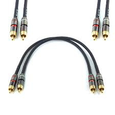 КАБЕЛ 1RCA мъжки-RCA мъжки 0,7м gold