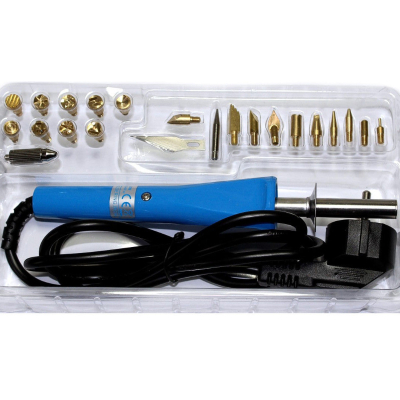 ПИРОГРАФ SOLDER ZD-972 30W КОМПЛЕКТ С 26 ЧОВКИ