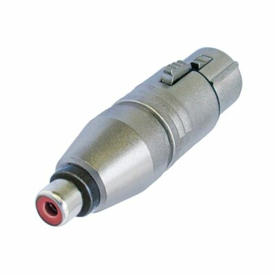Букса RCAF:XLR3F 3-пинов XLR женски – RCA / phono жак