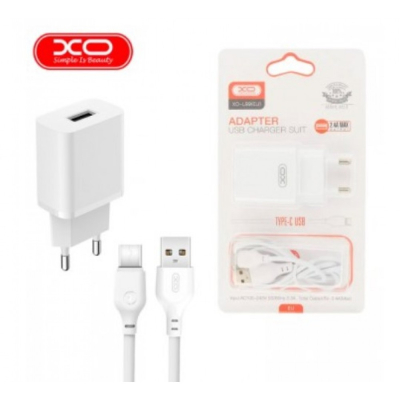 Адаптер XO-L99 2.4A. бързо зарядно с кабел USB - Type-C
