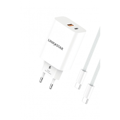 Адаптер ADAPTER USB 45W  PD25W+QC3.0A SuperF+CABLE TYPE-C