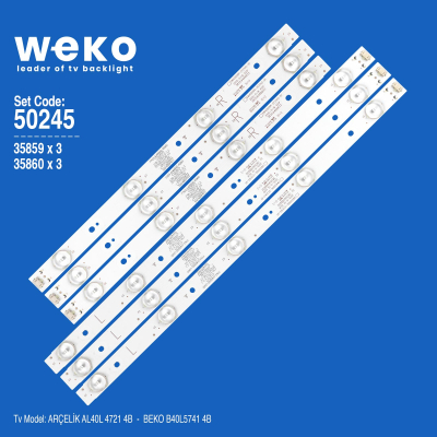 Диодни ленти комплект 6 бр/pcs SW40D09R-ZC21AG