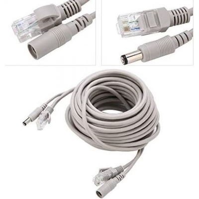 Кабел за камера CABLE CCTV LAN RJ45 DC POWER 5.5X2.5mm 15M