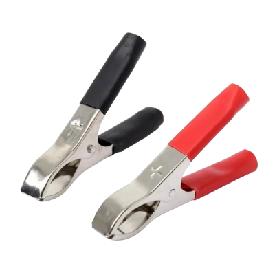 Съединител тип крокодил 75mm RED/BLACK