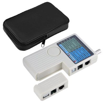 Тестер за кабели за камера PM-20629 RJ11-RJ45-USB-BNC
