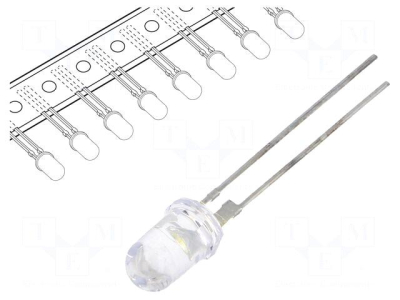 Светодиод 5mm бял топло N0W59L96