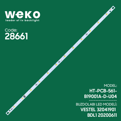 Диодна лента за хладилник BDL1 HT-PCB-561-B19001A-D-U04 VESTEL 32041901 BDL1 20200611