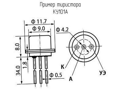 Тиристор KY101A(KU101A)