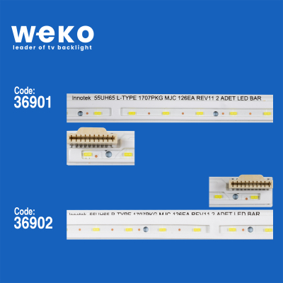Диодни ленти комплект 2 бр/pcs LED Backlight  55UH65 L-R TYPE 1707PKG MJC 126EA