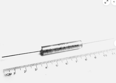 Кондензатор 2.5NF/10кV AXIAL