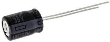 Кондензатор електр 100MF 35V 105\'C low ESR