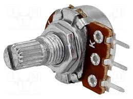 Потенциометър 1x100K lin 6mm MONO