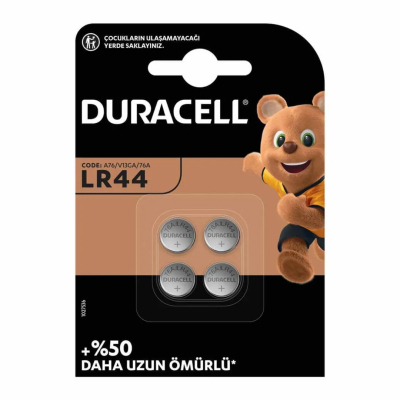 Батерия 4 броя Duracell LR44 1.5 V (опаковка от 4)