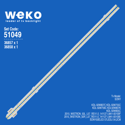 Диодна лента 2 бр/pc 2015_WISTRON_50L_L57_REV1.0_141127 LM41-00109F