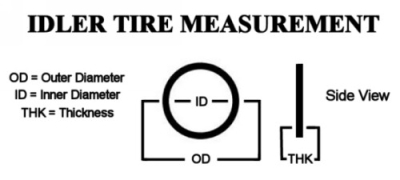 Ремък IDLER TIRES 34.3x3.2x3.05mm  VP-0401