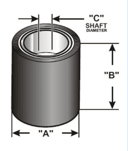 PINCH ROLLER 16.5x20x4 mm