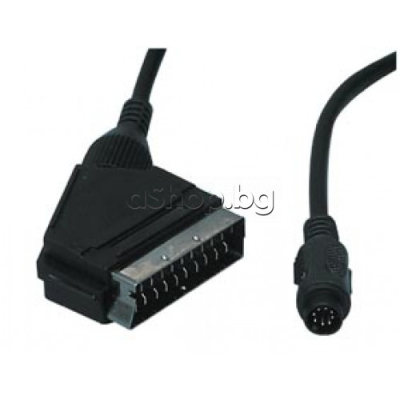 Кабел SCART-8p MOVIE PLUG 1.5m