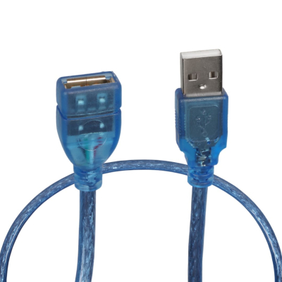 Кабел USB удължител - USB A мъжко - USB A женско 0.5m силиконов