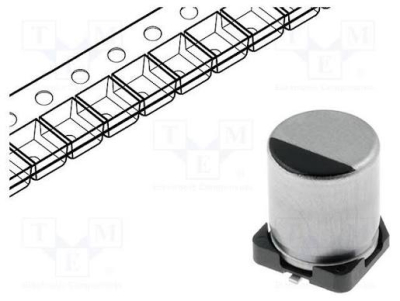 Кондензатор електр.470UF/25V  105\'C LOW ESR smd