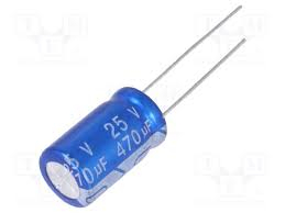 Кондензатор електр.470MF 25V  105\'C с нисък импеданс